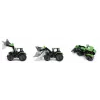 Lena Worxx 04613 Deutz-Fahr Agrotron trator de brincar com carregador frontal, 1:15, 45 cm