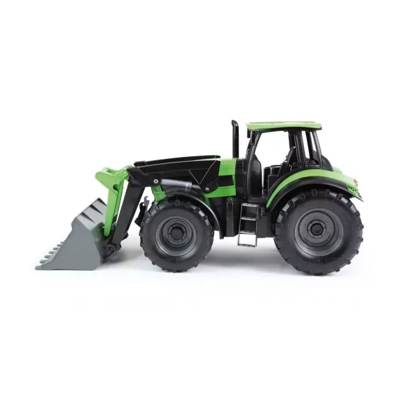 Lena Worxx 04613 Deutz-Fahr Agrotron trator de brincar com carregador frontal, 1:15, 45 cm