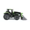 Lena Worxx 04613 Deutz-Fahr Agrotron trator de brincar com carregador frontal, 1:15, 45 cm