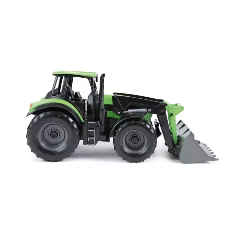 Lena Worxx 04613 Deutz-Fahr Agrotron trator de brincar com carregador frontal, 1:15, 45 cm