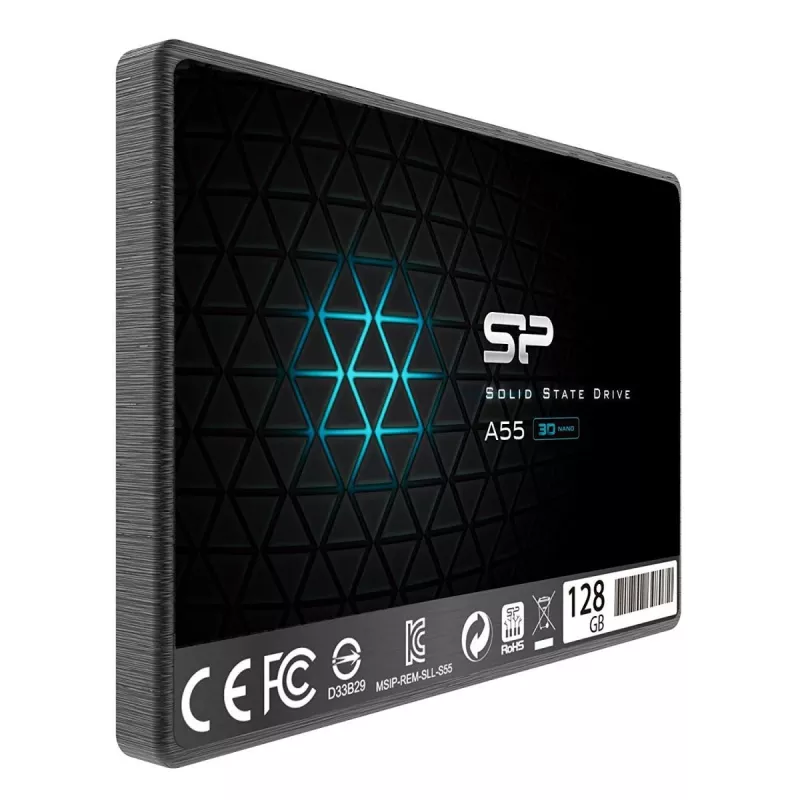 SSD SILICON POWER - A55 - 128GB - 2,5 polegadas - SATA III Slc