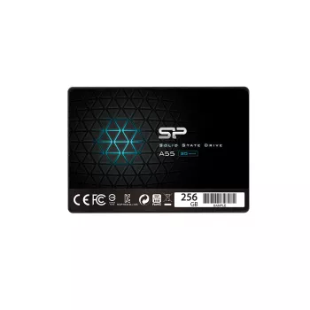 SSD 2,5 polegadas SATA III Silicon Power Ace A55 256 GB, 3D TLC, até 550/450 MB/s, 7 mm