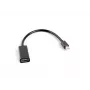 Adaptador de cabo de vídeo LANBERG Mini DisplayPort (macho) para HDMI tipo A (fêmea), 0,2 m, 1920x1200 @60Hz, DisplayPort 1.2, preto
