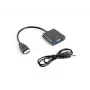 Adaptador de cabo de vídeo LANBERG VGA (D-Sub) HDMI tipo A (standard) 0,2m preto
