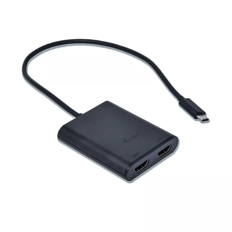 Adaptador de vídeo i-tec USB-C 3.1 Dual 4K HDMI, 3.2 Gen 1 (3.1 Gen 1), USB Type-C, saída HDMI, 3840 x 2160 píxeis