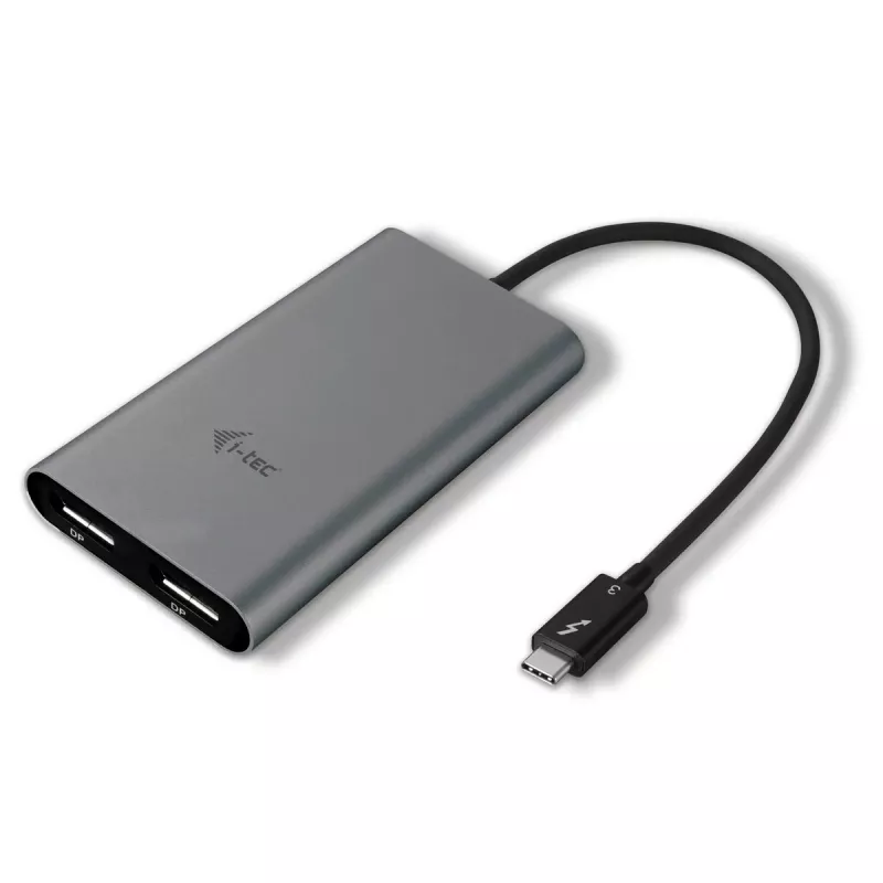 Adaptador de vídeo i-tec Thunderbolt 3 Dual DP USB Type-C DisplayPort 1.2a