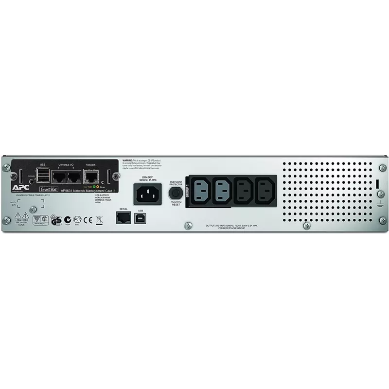 APC Smart-UPS SMT750RMI2UNC - 4x C13, USB, montagem em rack, NMC, 750VA
