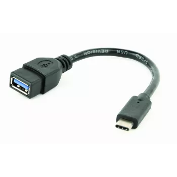 Cabo USB Gembird A-OTG-CMAF3-01, USB‑C para USB‑A, 0,2 m, preto
