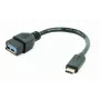 Cabo USB Gembird A-OTG-CMAF3-01, USB‑C para USB‑A, 0,2 m, preto