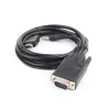 Cabo adaptador GEMBIRD HDMI para VGA e áudio, porta única, 3 m, preto