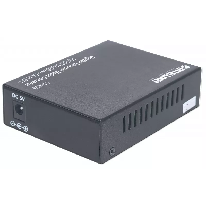 Conversor de media Intellinet Gigabit Ethernet para SFP, 10/100/1000Base-Tx para slot SFP, vazio