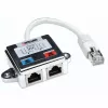 Distribuidor modular Intellinet de 2 portas, Cat5e, FTP, permite a partilha de um cabo de rede Cat5e por duas portas RJ45