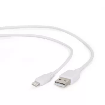 Cabo Lightning Gembird CC-USB2-AMLM-2M-W — 2 m, Lightning para USB A, USB 2.0, branco