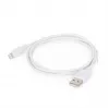 Cabo Lightning Gembird CC-USB2-AMLM-2M-W — 2 m, Lightning para USB A, USB 2.0, branco