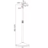 Suporte para ecrã publicitário Techly ICA-TR10 68,6 cm (27 polegadas) prateado