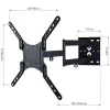 Suporte de parede universal Techly 23-55 polegadas para TV LCD preto ICA-PLB 136M
