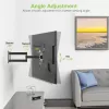 Suporte de parede universal Techly 23-55 polegadas para TV LCD preto ICA-PLB 136M