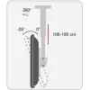 Suporte telescópico de teto longo Techly 37-70 polegadas para TV LED LCD ICA-CPLB 946L