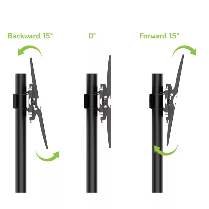 Suporte móvel de chão com prateleira Techly para LCD/LED/Plasma 30-65 polegadas ICA-TR6
