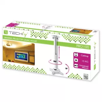 Extensão de teto para projetor Techly 500-770 mm branco ICA-PM 104MW
