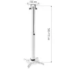 Extensão de teto para projetor Techly 500-770 mm branco ICA-PM 104MW
