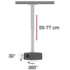 Extensão de teto para projetor Techly 500-770 mm branco ICA-PM 104MW