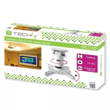 Suporte universal de teto para projetor Techly branco ICA-PM 200WH