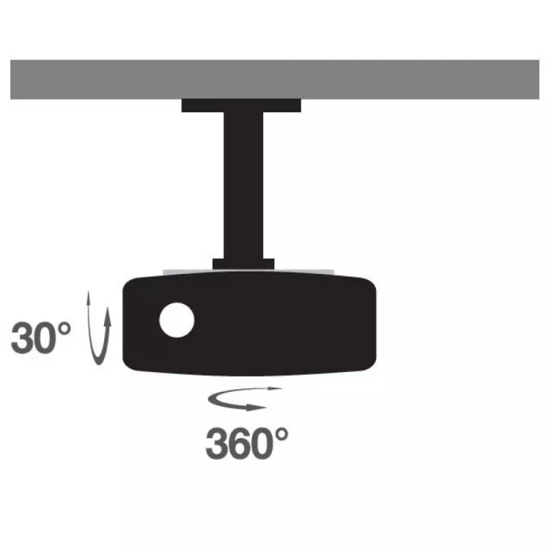 Suporte universal de teto para projetor Techly branco ICA-PM 200WH