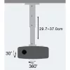 Extensão de suporte de teto para projetor Techly 30-37 cm prateado ICA-PM 102S