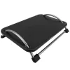 Techly ICA-FR 13 apoio para pés ergonómico ajustável, ajuste de ângulo, antiderrapante, 43 x 28 cm, preto