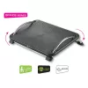 Techly ICA-FR 13 apoio para pés ergonómico ajustável, ajuste de ângulo, antiderrapante, 43 x 28 cm, preto