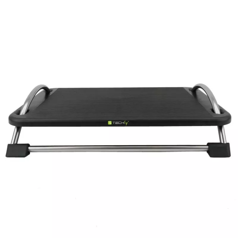 Techly ICA-FR 13 apoio para pés ergonómico ajustável, ajuste de ângulo, antiderrapante, 43 x 28 cm, preto