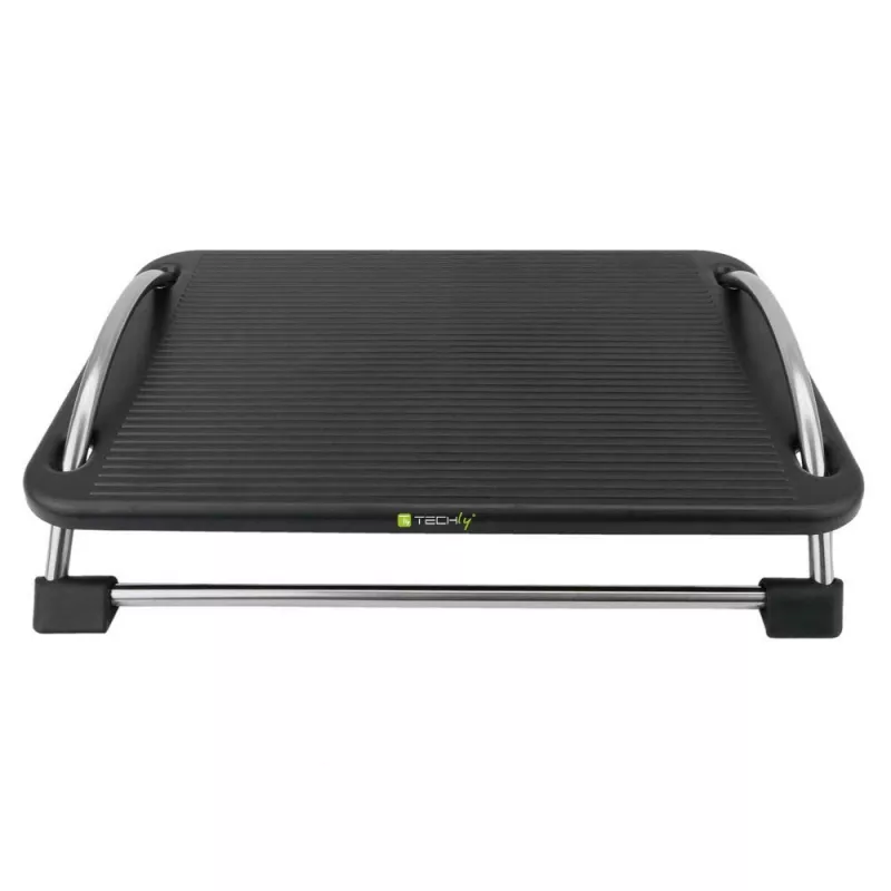 Techly ICA-FR 13 apoio para pés ergonómico ajustável, ajuste de ângulo, antiderrapante, 43 x 28 cm, preto