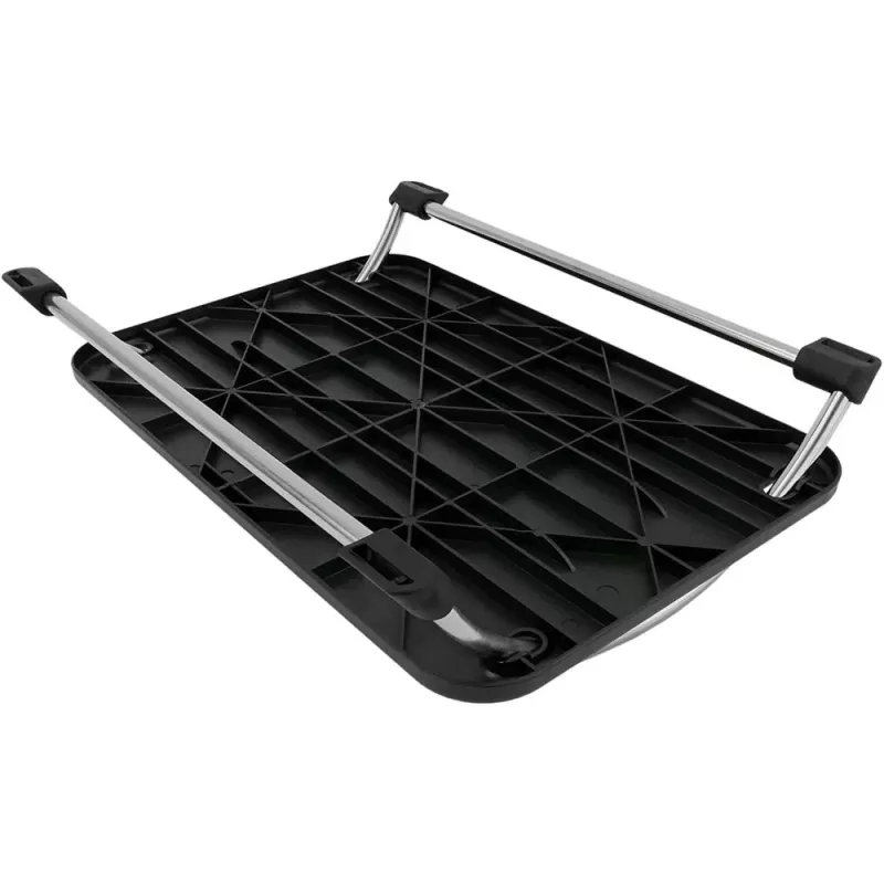 Techly ICA-FR 13 apoio para pés ergonómico ajustável, ajuste de ângulo, antiderrapante, 43 x 28 cm, preto