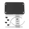 Techly ICA-FR 13 apoio para pés ergonómico ajustável, ajuste de ângulo, antiderrapante, 43 x 28 cm, preto