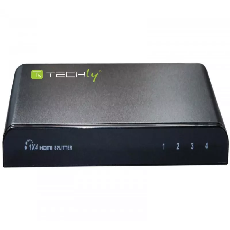 Techly IDATA HDMI-4K4 splitter HDMI 1x4, 4K x 2K (3840 x 2160), 3D, 36 bits, preto