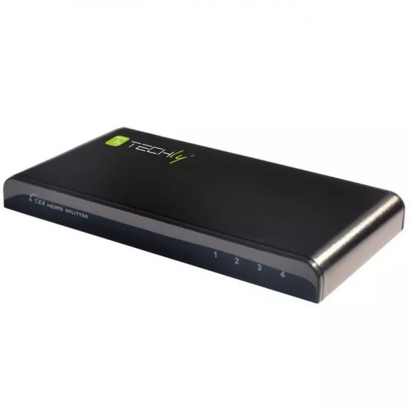 Techly IDATA HDMI-4K4 splitter HDMI 1x4, 4K x 2K (3840 x 2160), 3D, 36 bits, preto