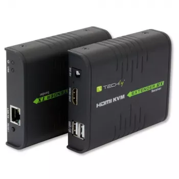 Extensor KVM Techly IDATA HDMI-KVM2 transmissor e recetor