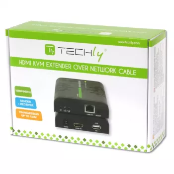Extensor KVM Techly IDATA HDMI-KVM2 transmissor e recetor