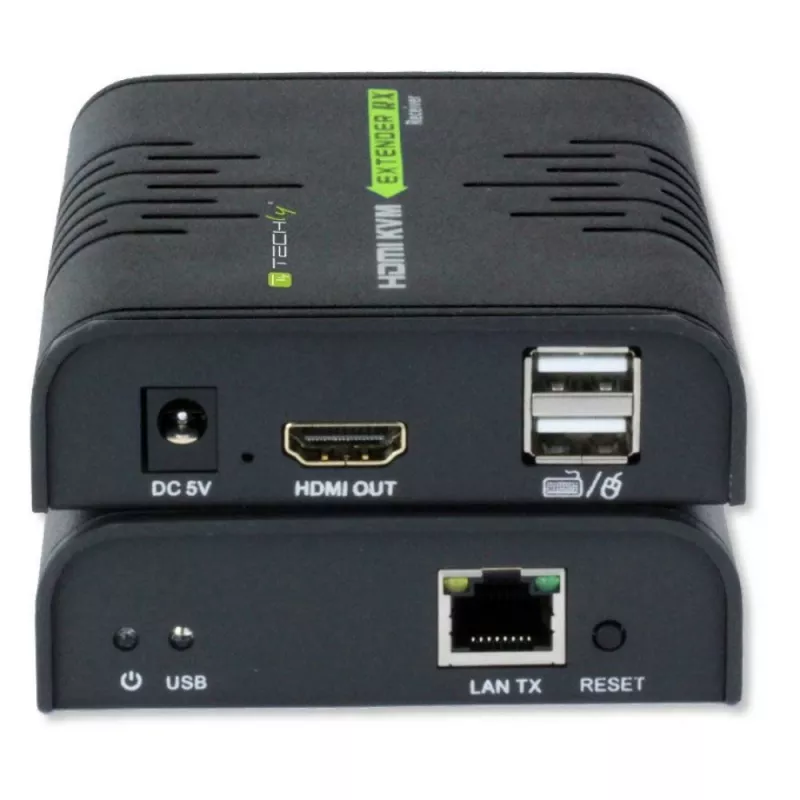 Extensor KVM Techly IDATA HDMI-KVM2 transmissor e recetor