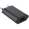 Carregador compacto Techly USB 1A ficha europeia preto