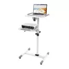 Carrinho universal Techly para portátil / projetor, branco ICA-TB TPM-6