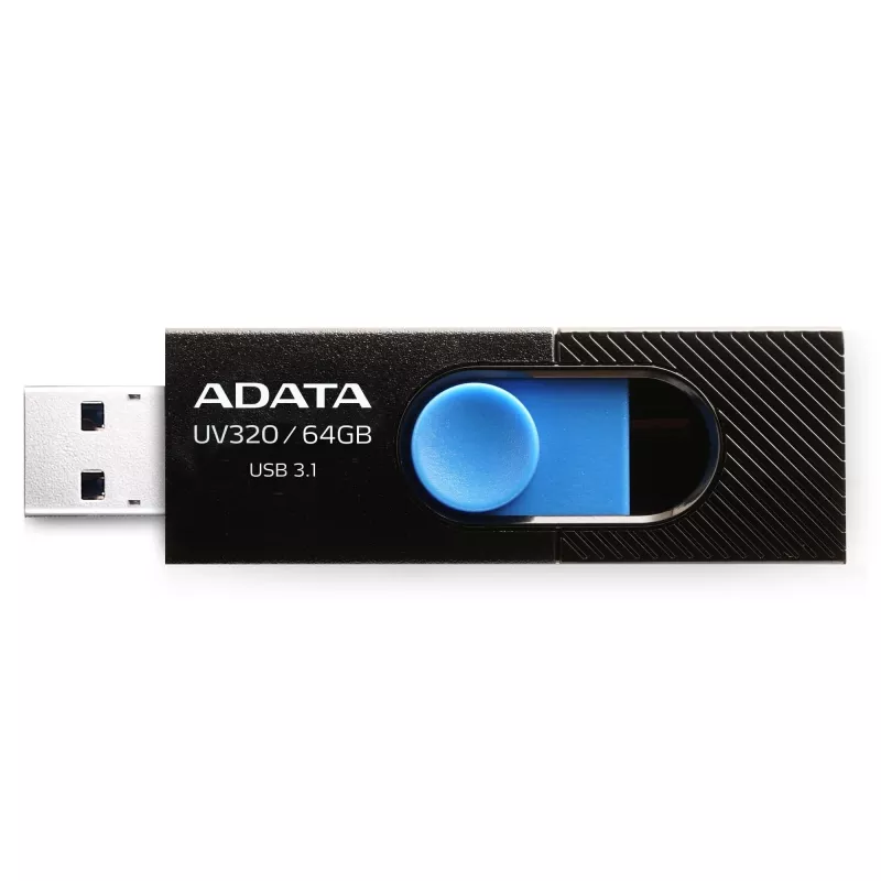 Pen USB ADATA UV320 64 GB USB Type-A 3.2 Gen 1 (3.1 Gen 1) preto, azul