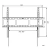 Suporte de parede Techly para TV LED LCD 42-80 ultra fino fixo H600mm ICA-PLB 860