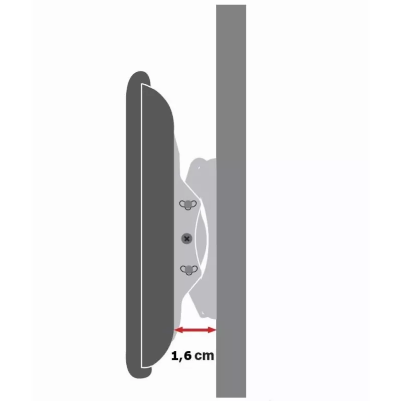 Suporte de parede Techly para TV LED LCD 42-80 ultra fino fixo H600mm ICA-PLB 860
