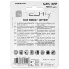 Blister Techly 4 pilhas High Power Mini Stilo AAA alcalinas LR03 1,5V IBT-KAL-LR03T