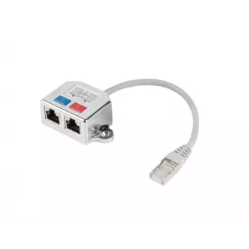Adaptador LANBERG LAN RJ45/2x RJ45 Ftp Splitter AD-0026-S