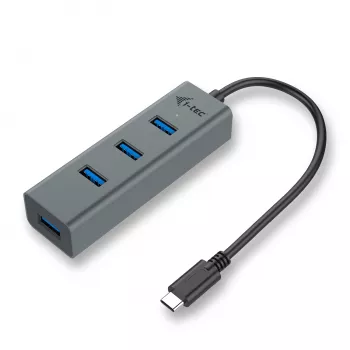 Hub USB-C i-tec Metal 4 portas