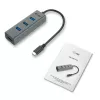 Hub USB-C i-tec Metal 4 portas