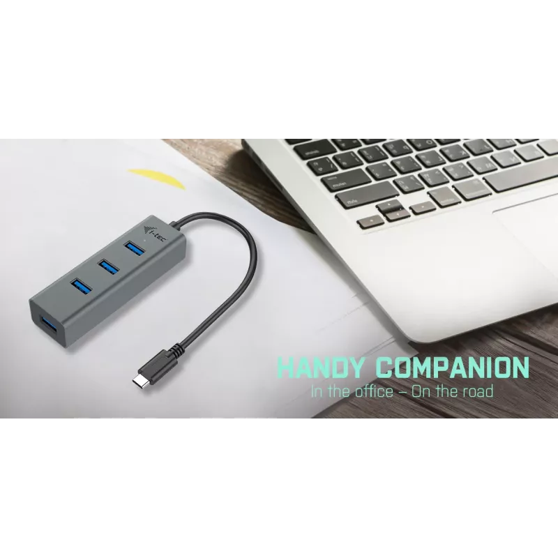 Hub USB-C i-tec Metal 4 portas